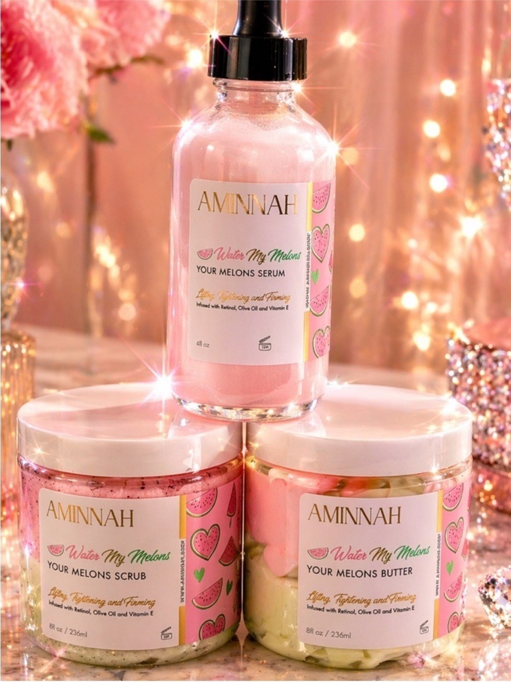 AMINNAH Water My Melons Pink Your Melons Serum - Hydrating Women's Skincare